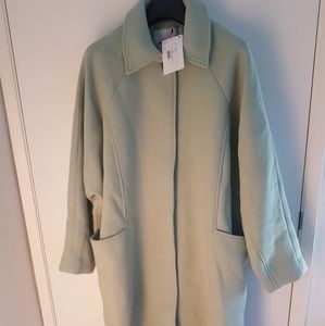 Brand New Long Tailored Oversized Coat - Mint